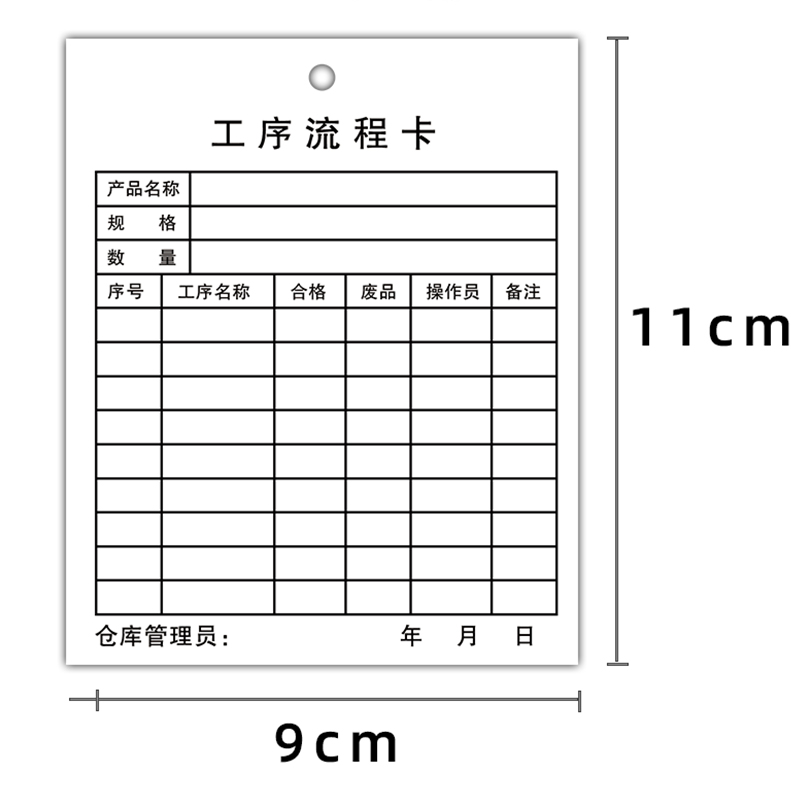 工厂生产车间流程卡工序产品流动标识卡物料流转卡样品定制仓库定做标识牌纸卡吊卡吊牌状态防水 - 图2