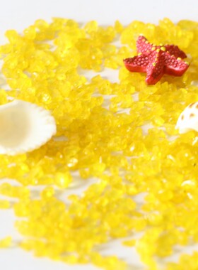 海洋彩色玻璃砂水陆缸微景观造景底沙花瓶铺面装饰透明水晶砂