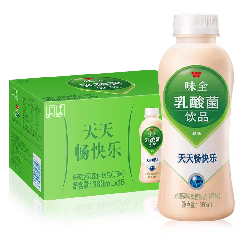 味全乳酸菌380ml*15瓶4瓶整箱原味草莓水蜜桃酸奶饮料早餐奶活性-图1