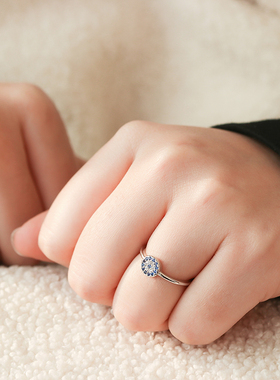 靓翁翁S925纯银恶魔之眼戒指