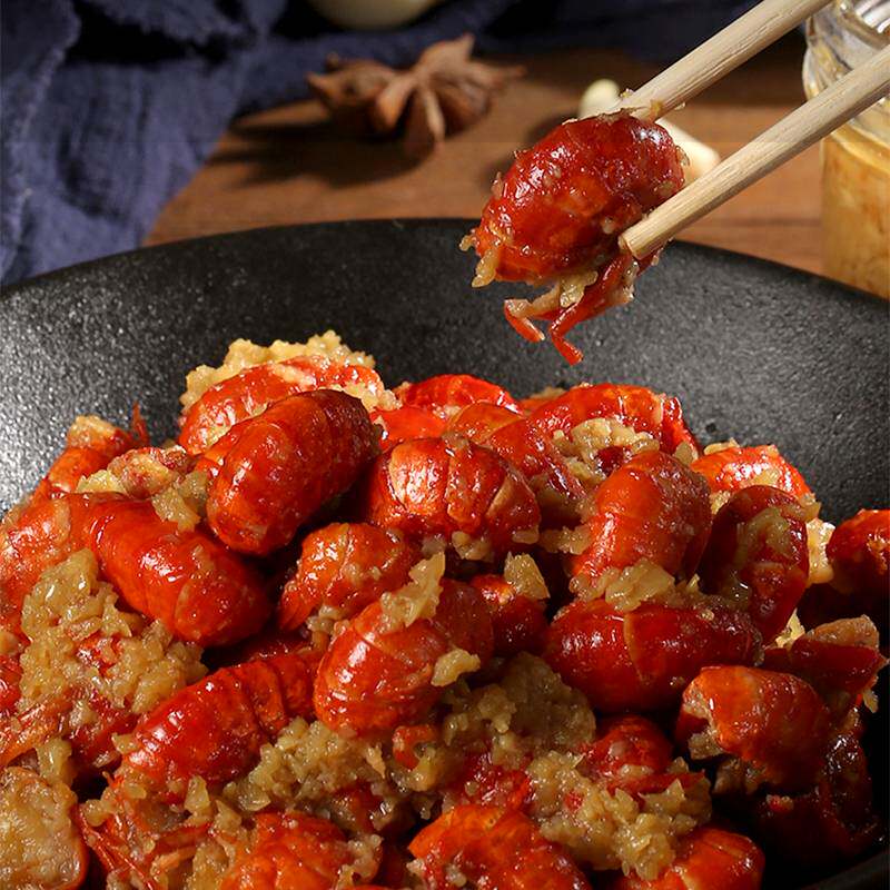 商小二麻辣加热即食尾7盒装小龙虾 芽诺虾类制品