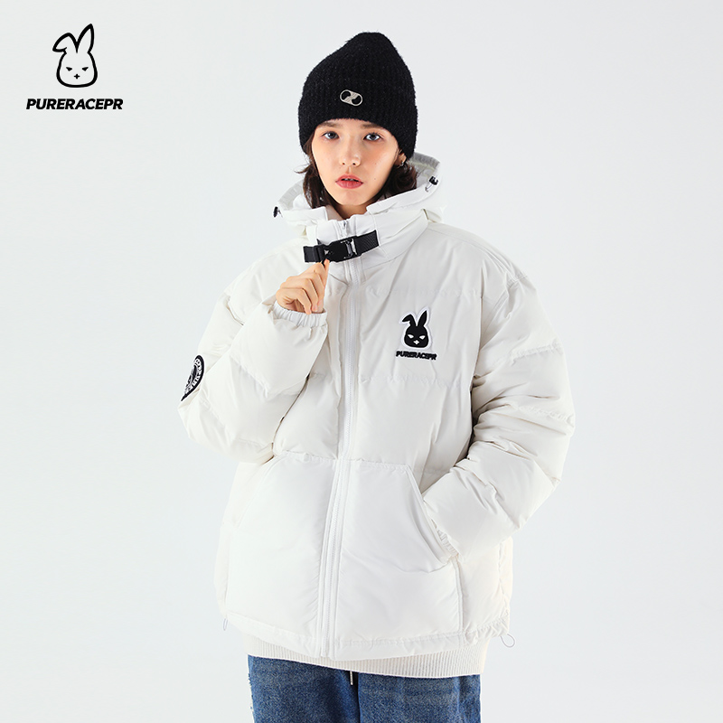 【明星同款】purerace pr冬季白鸭绒 pureracepr羽绒服