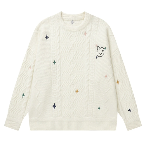 Зимний шерстяной милый трикотажный свитер подходит для мужчин и женщин, рубашка, официальный продукт