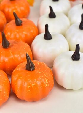 6/12pcs Simulated Pumpkin 5.5cm Plastic Halloween Family DIY