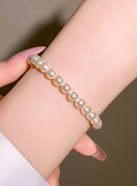 古里雅施家珍珠串珠手链高级感