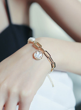 古里雅巴洛克天然珍珠手链高级感