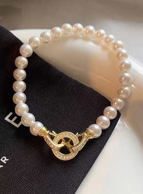 古里雅施家珍珠手链高级感