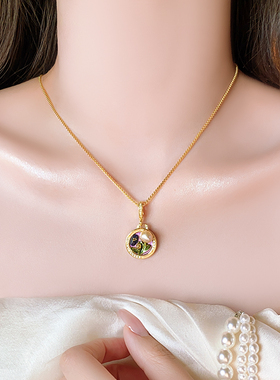 古里雅莫奈花园珍珠项链高级感