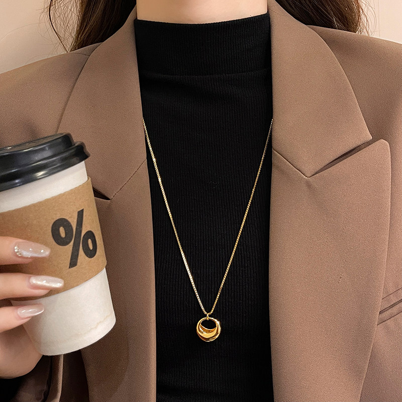 古里雅长款水滴吊坠项链女2026新款高级感轻奢小众毛衣链脖子配饰,淘宝优惠券,粉丝福利购,淘宝优惠卷