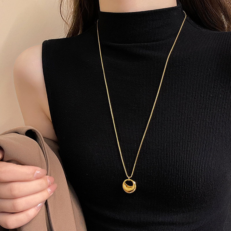 古里雅长款水滴吊坠项链女2026新款高级感轻奢小众毛衣链脖子配饰,淘宝优惠券,粉丝福利购,淘宝优惠卷