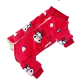 Двусторонняя одежда для домашних животных Двойное бархатное сгущенное хлопковое мешок Зимой