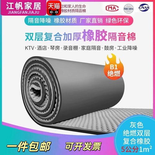 阳光房铁皮雨棚屋顶降噪音减音门贴窗户隔音自粘隔热防水降噪棉 - 图1