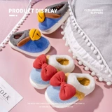 Демисезонные детские тапочки, милая удерживающая тепло детская обувь для принцессы на платформе, подходит для подростков