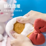 Демисезонные детские тапочки, милая удерживающая тепло детская обувь для принцессы на платформе, подходит для подростков