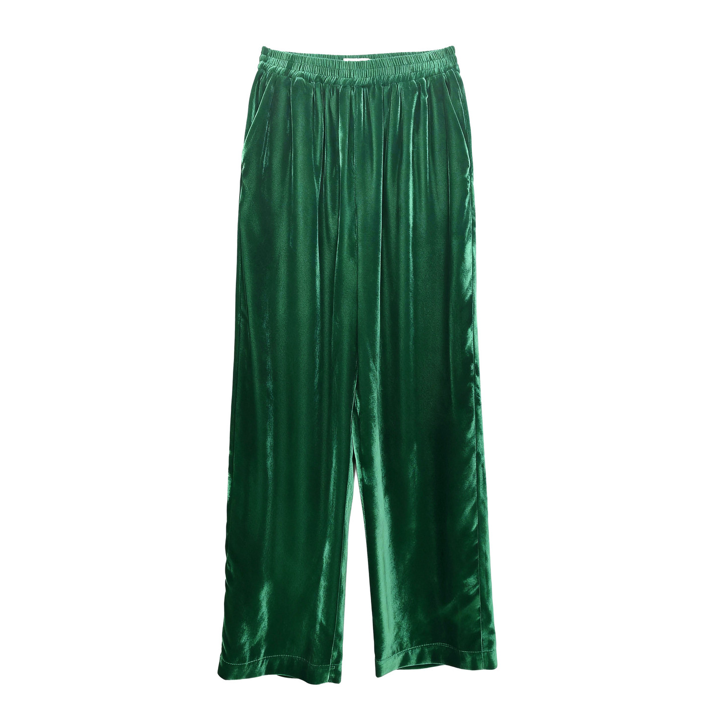 阁兰秀2025秋冬新品纯色复古丝绒阔腿裤垂感松紧裤子显高下搭女装,淘宝优惠券,粉丝福利购,淘宝优惠卷