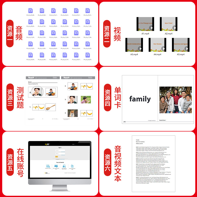 原版进口美国国家地理出版社Reach Higher幼儿版Reach for the StarsABC级NGL高端启蒙原版教材幼小启蒙早教英语教材在线学习账号