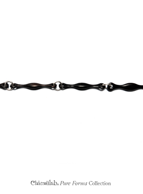 奇虚乐Chicxūlab 黑檀木骨骼拼接银扣项链