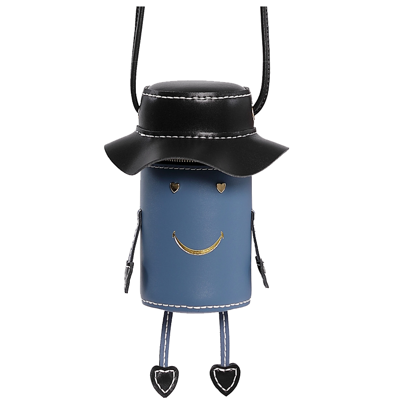 diy材料包自制作小人牛皮手工包包 巴巴爱箱包女士包袋