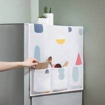 Cloth dust resistant Home Refrigerator Outer side collection bag on top of the refrigerator lid on top of the refrigerator containing hanging bag