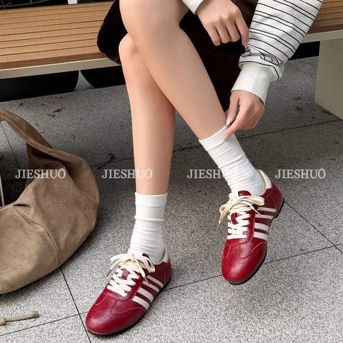 【专柜买手珠珠】街说时尚早秋德训鞋2cm女鞋XM3206 - 图0
