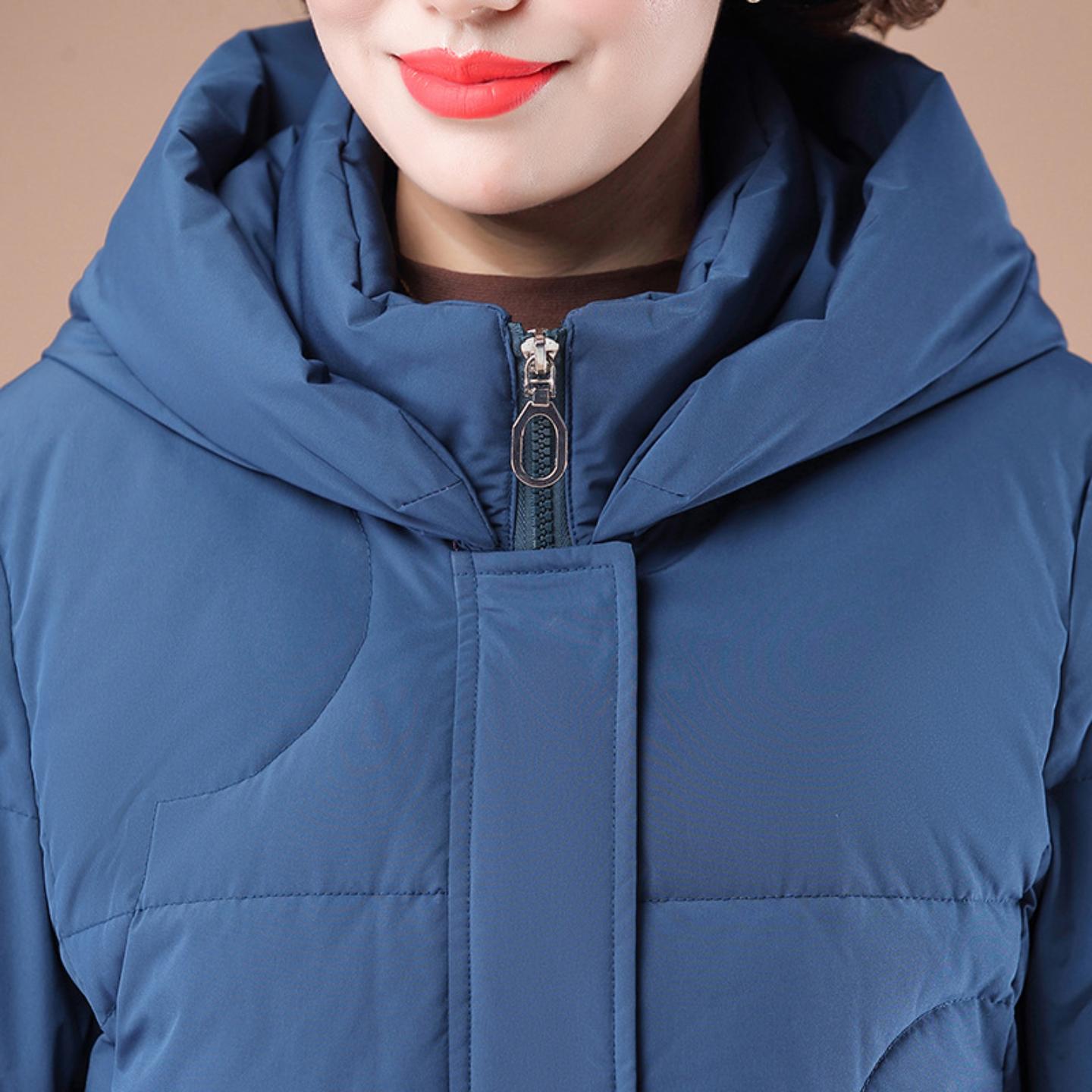 九江羽绒官方旗舰店新款中老年女短款妈妈装大码加厚洋气衣服鸭绒 - 图2