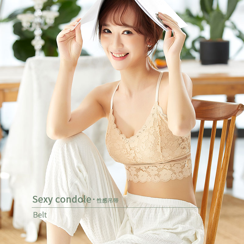 妖精女防走光打底裹胸式短款小背心 温倩雅抹胸