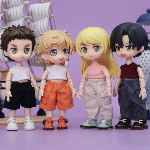 ob11娃衣 口袋工装裤 长裤 molly娃衣 1/12分bjd娃娃衣服 GSC素体 - 图2