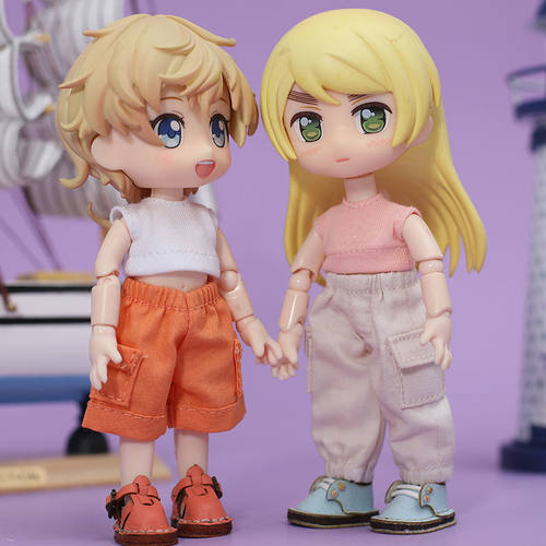 ob11娃衣 口袋工装裤 长裤 molly娃衣 1/12分bjd娃娃衣服 GSC素体 - 图1