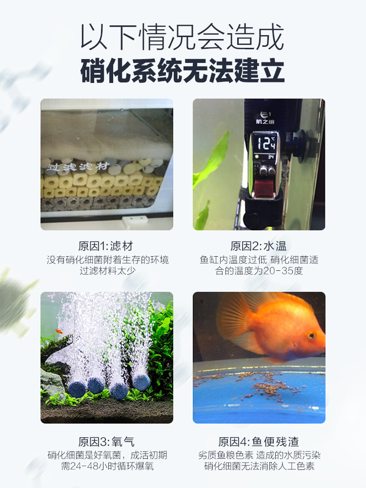 硝化菌消化细菌鱼缸用水族养鱼用品活菌水质净化剂稳定剂硝化细菌 - 图1