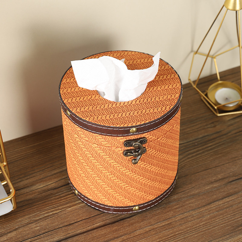 高档轻奢皮革纸巾盒卧室客厅高级感餐桌抽纸盒家用创意厕所卷纸筒,淘宝优惠券,粉丝福利购,淘宝优惠卷