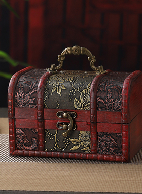 怀旧小盒子摆件仿古首饰盒道具