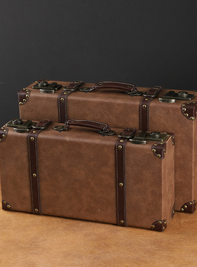 欧式皮箱手提收纳箱影视拍摄道具