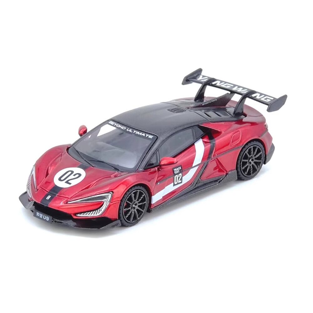 INNO 1:64 仰望 U9 纽北测试车 2025 红色合金汽车模型