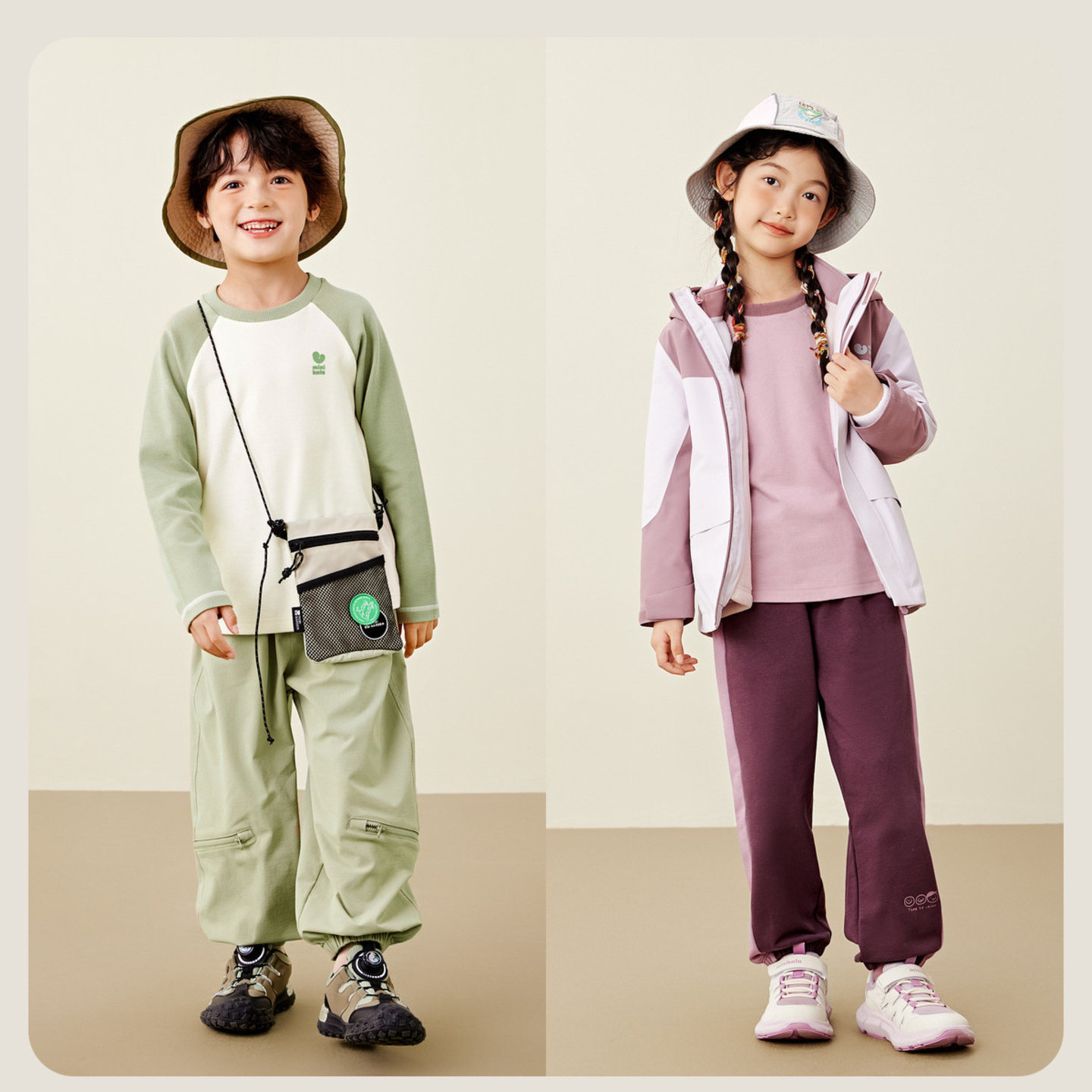 【糯米T】迷你巴拉巴拉男童女童儿童长袖T恤春秋季纯棉软糯上衣