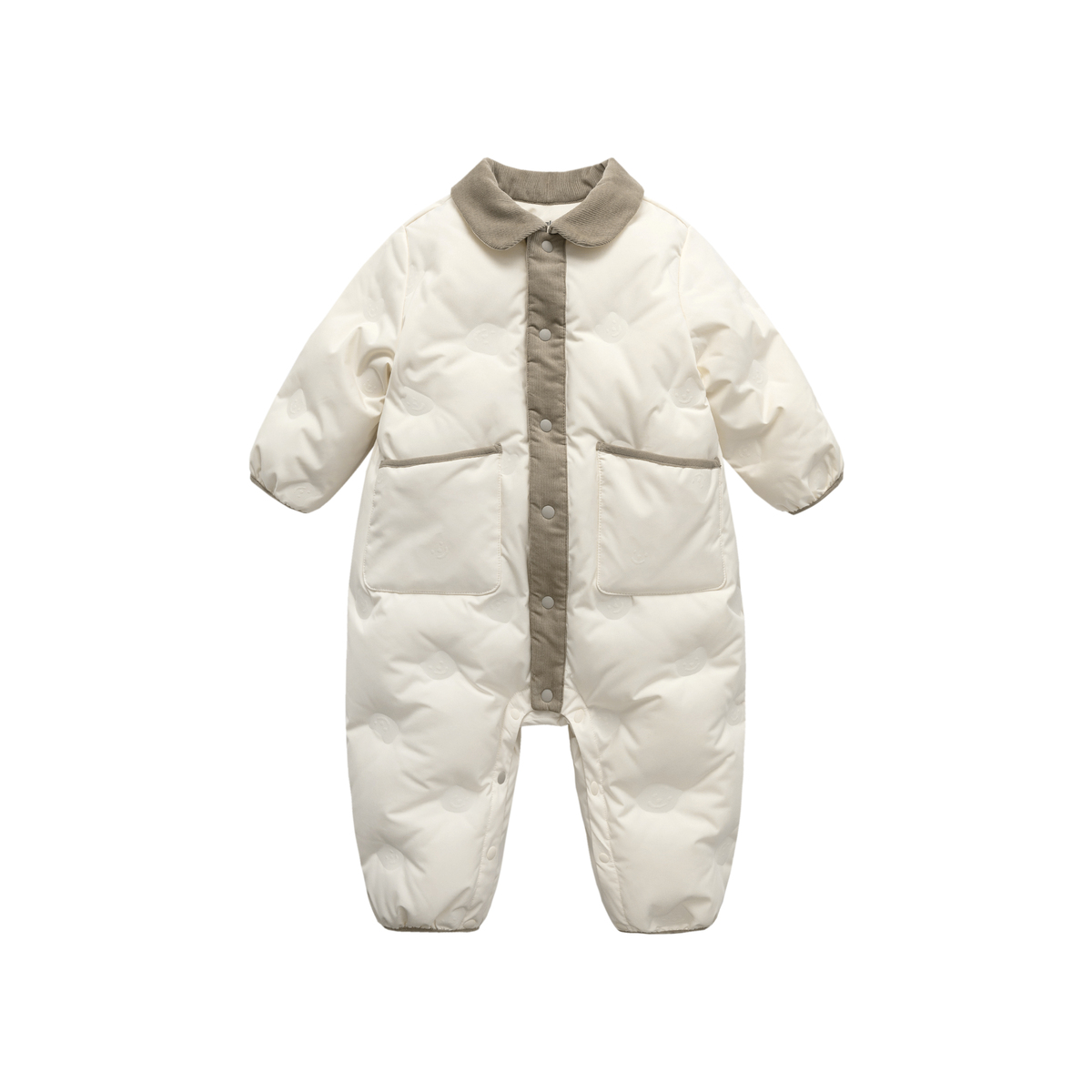 【迷你小蛋仔】迷你巴拉羽绒连体衣男女童宝宝萌趣翻领冬日