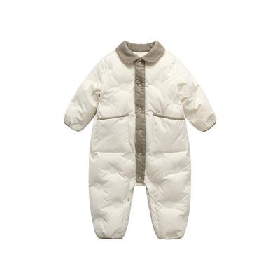 【迷你小蛋仔】迷你巴拉羽绒连体衣男女童宝宝萌趣翻领冬日