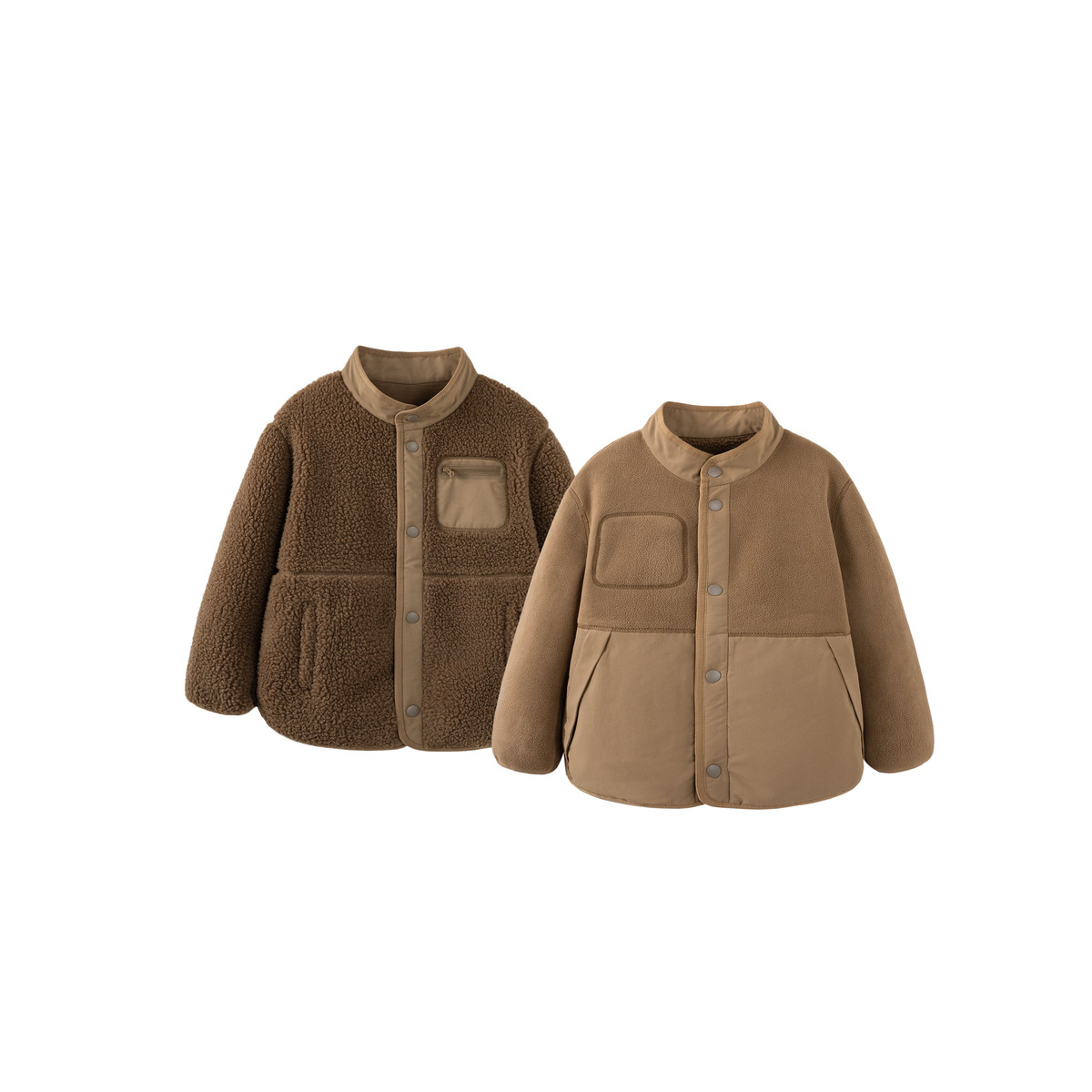 【mini亲子】迷你巴拉巴拉宝宝抗静电两面穿毛绒外套保暖亲子装冬,淘宝优惠券,粉丝福利购,淘宝优惠卷