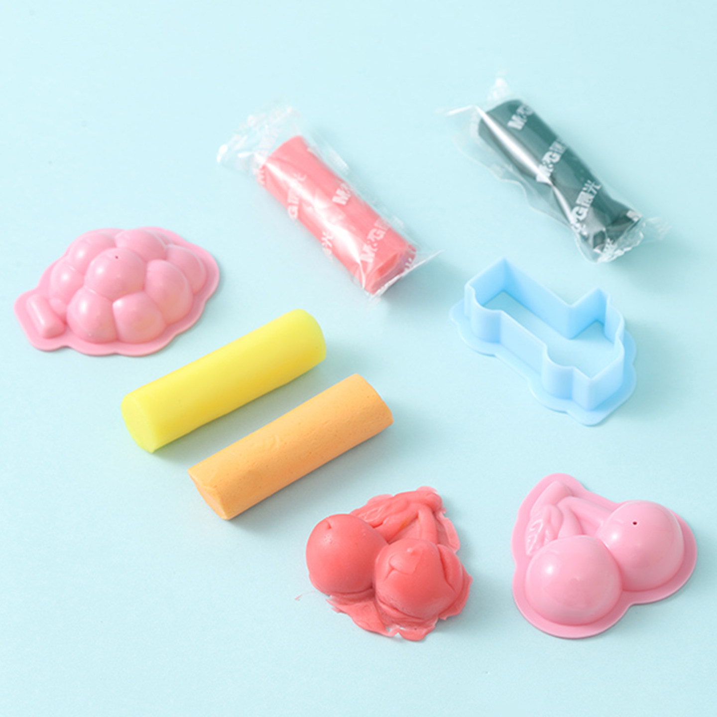 晨光 大米彩泥12色/24色儿童橡皮泥套装玩具大米原料欧盟安全标准附模具幼儿园孩子DIY手工AKE040D8/9玩具,淘宝优惠券,粉丝福利购,淘宝优惠卷