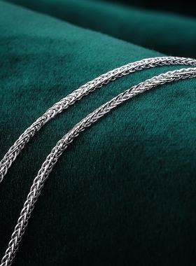 999足银爱心肖邦项链女生可调节万能抽拉爱心小众