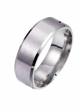 8M哑光不锈钢男士简约时尚