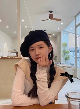 女简约冷淡风气质金属银夸张圆圈耳环