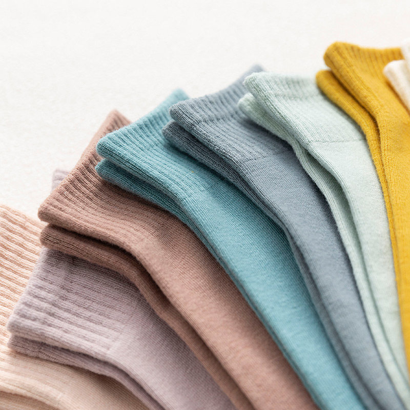 女士百搭浅口纯色短款白可爱船袜 恋琼思短袜/打底袜/丝袜/美腿袜