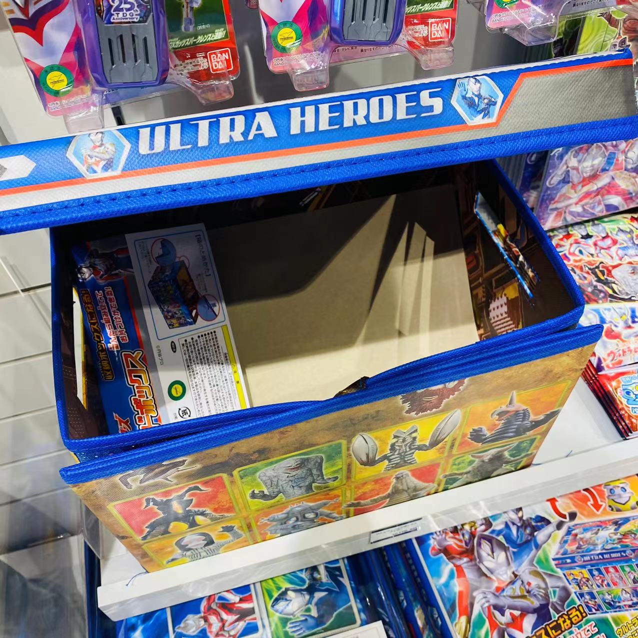 现货日本购德凯泽塔欧布奥特曼儿童玩具可折叠收纳箱怪兽对战垫子-图1