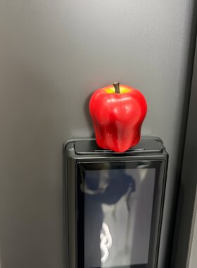 红苹果智能门锁入户门装饰门贴摆件卧室门把手套磁吸玄关新家摆件