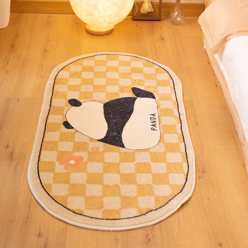 卧室少女家用客厅床边毯 欧宝曼家居床边毯