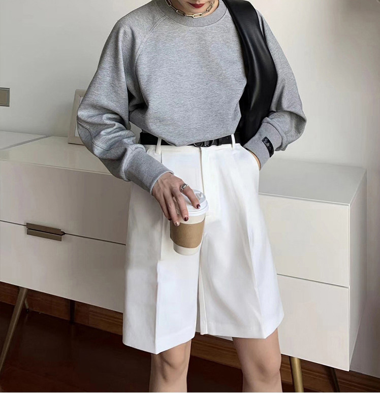 直筒港味2020夏季韩版宽松潮五分裤 茹娴缇休闲裤