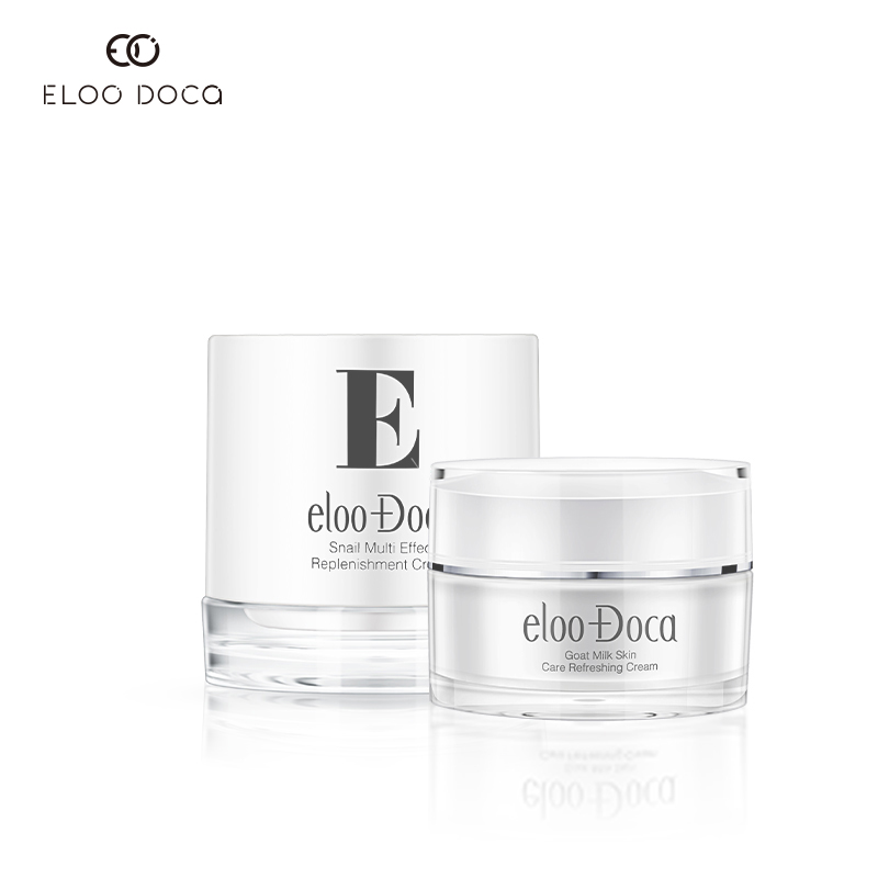 eloo Doca 艾璐卡紧致焕颜早晚霜组合羊奶霜蜗牛霜官方旗舰店