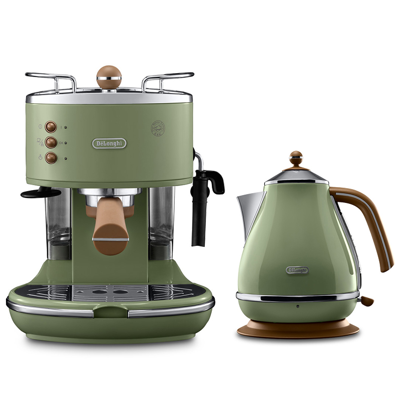 Delonghi/德龙ECO310意式家用不锈钢电热烧水壶+泵压半自动咖啡机 - 图3