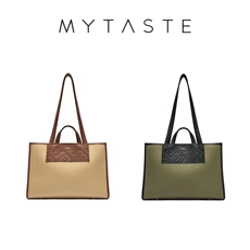 Мода холст mytaste/endless大号帆布托特包真皮大容量女包可容纳13寸笔记本