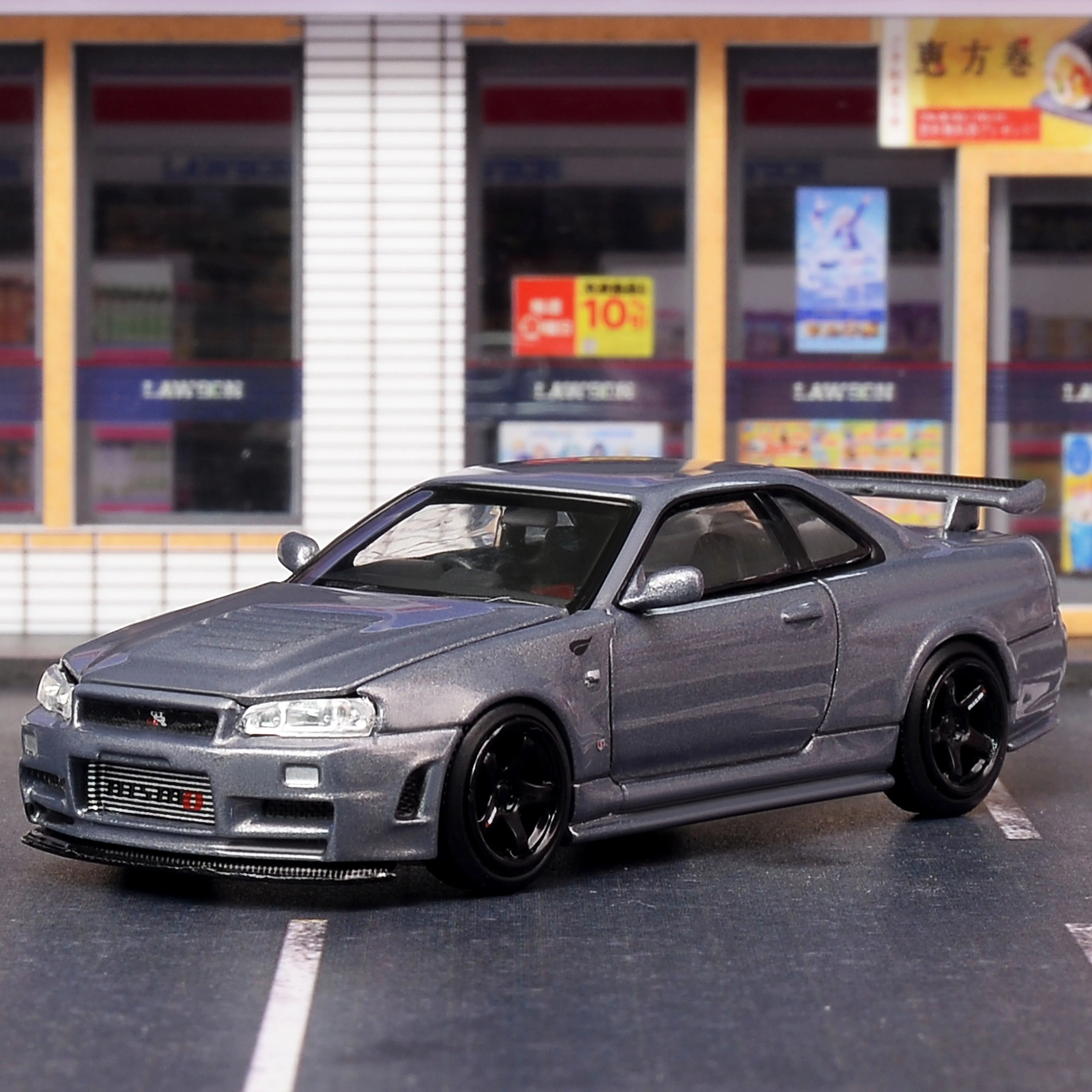 [Oseky]Motorhelix MH 日产 Skyline GTR R34 CRS VER 合金 1:64 - 图1